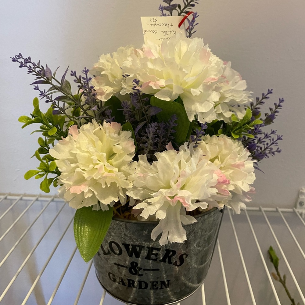 White Carnation Floral Arrangement